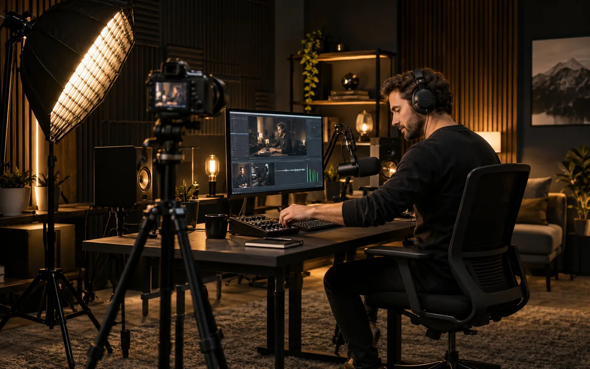 Peninjauan profesional pada studio streaming kreator